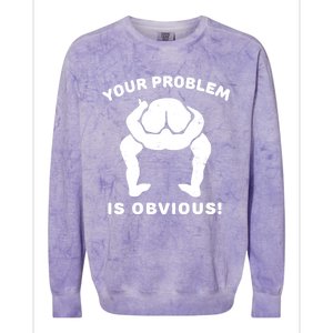 Your Problem Is Obvious Colorblast Crewneck Sweatshirt