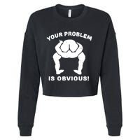 Your Problem Is Obvious Cropped Pullover Crew
