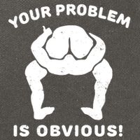 Your Problem Is Obvious Cotton Canvas Backpack
