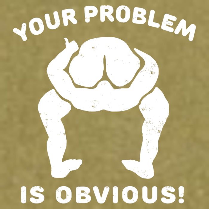 Your Problem Is Obvious Garment-Dyed Women's Muscle Tee