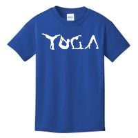 Yoga Pose Make The Word Yoga Gift Yoga Teacher Or Student Gift Kids T-Shirt