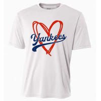 Yankee Personalized Name Retro Vintage Heart Cooling Performance Crew T-Shirt