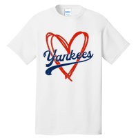 Yankee Personalized Name Retro Vintage Heart Tall T-Shirt