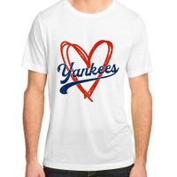 Yankee Personalized Name Retro Vintage Heart Adult ChromaSoft Performance T-Shirt