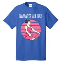 Yoga Pose Namaste All Day Gift Tall T-Shirt