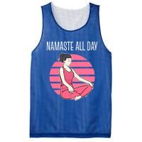 Yoga Pose Namaste All Day Gift Mesh Reversible Basketball Jersey Tank