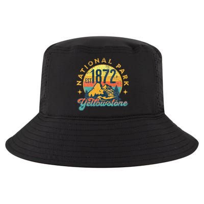 Yellowstone Park Nature Mountains Hiking Outdoors Vintage Cool Comfort Performance Bucket Hat