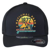 Yellowstone Park Nature Mountains Hiking Outdoors Vintage Flexfit Unipanel Trucker Cap