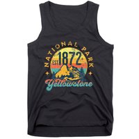 Yellowstone Park Nature Mountains Hiking Outdoors Vintage Tank Top