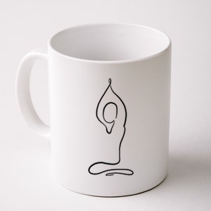 Yoga Position One Line Art Pilates Namaste Asana Buddhism Cool Gift Coffee Mug