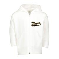 Yinzer Pittsburghese Pittsburgh Pennsylvania Jagoff Pride Toddler Zip Fleece Hoodie