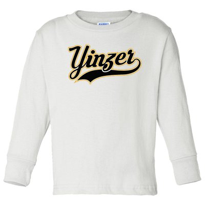 Yinzer Pittsburghese Pittsburgh Pennsylvania Jagoff Pride Toddler Long Sleeve Shirt