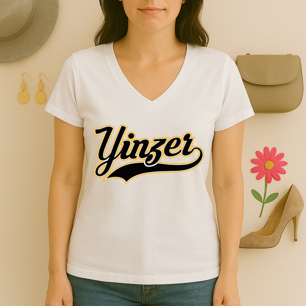 Yinzer Pittsburghese Pittsburgh Pennsylvania Jagoff Pride Women's V-Neck T-Shirt