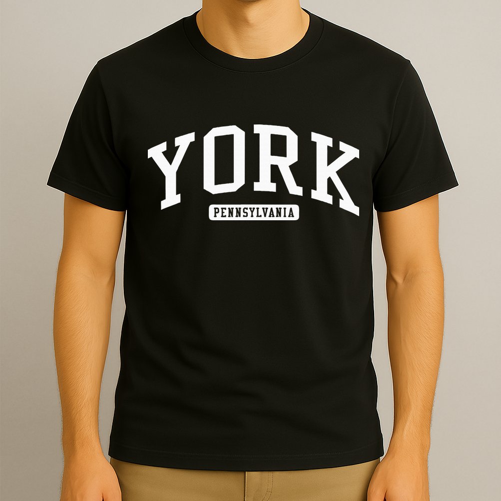 York Pennsylvania Pa College University Style T-Shirt