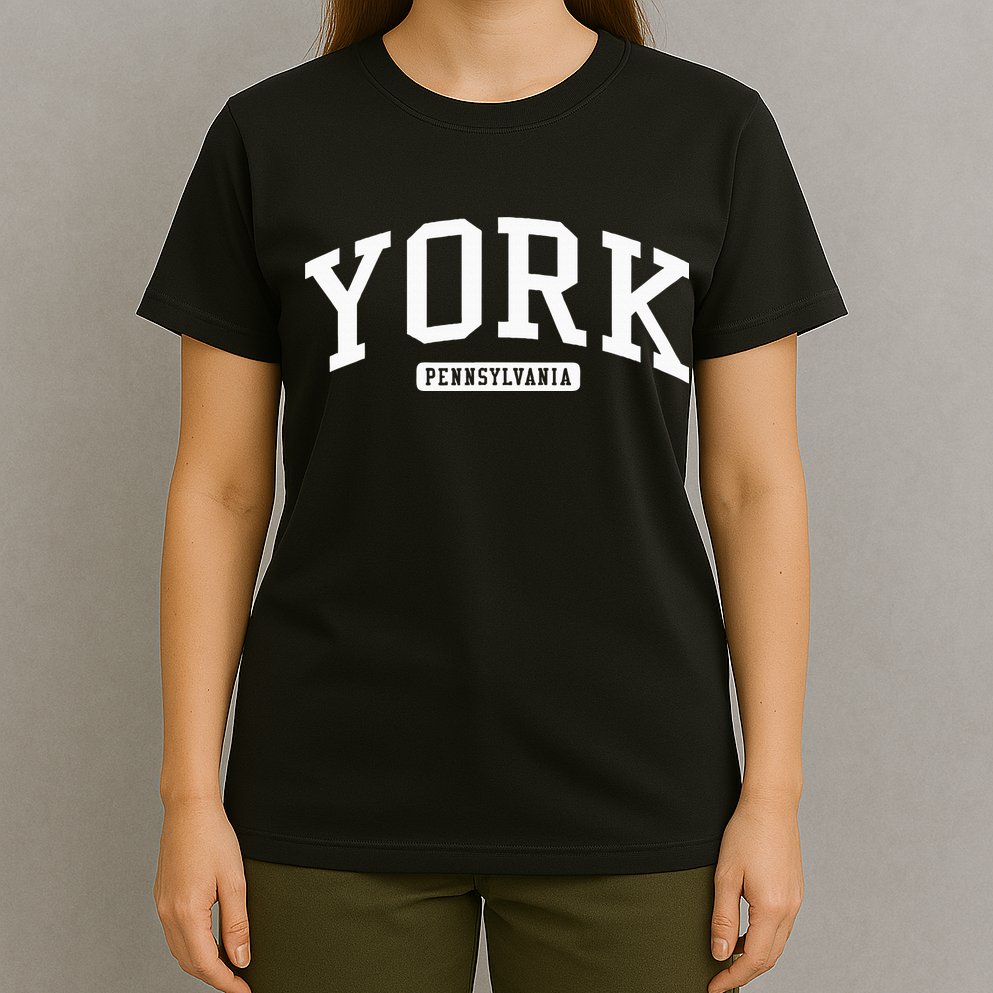 York Pennsylvania Pa College University Style T-Shirt