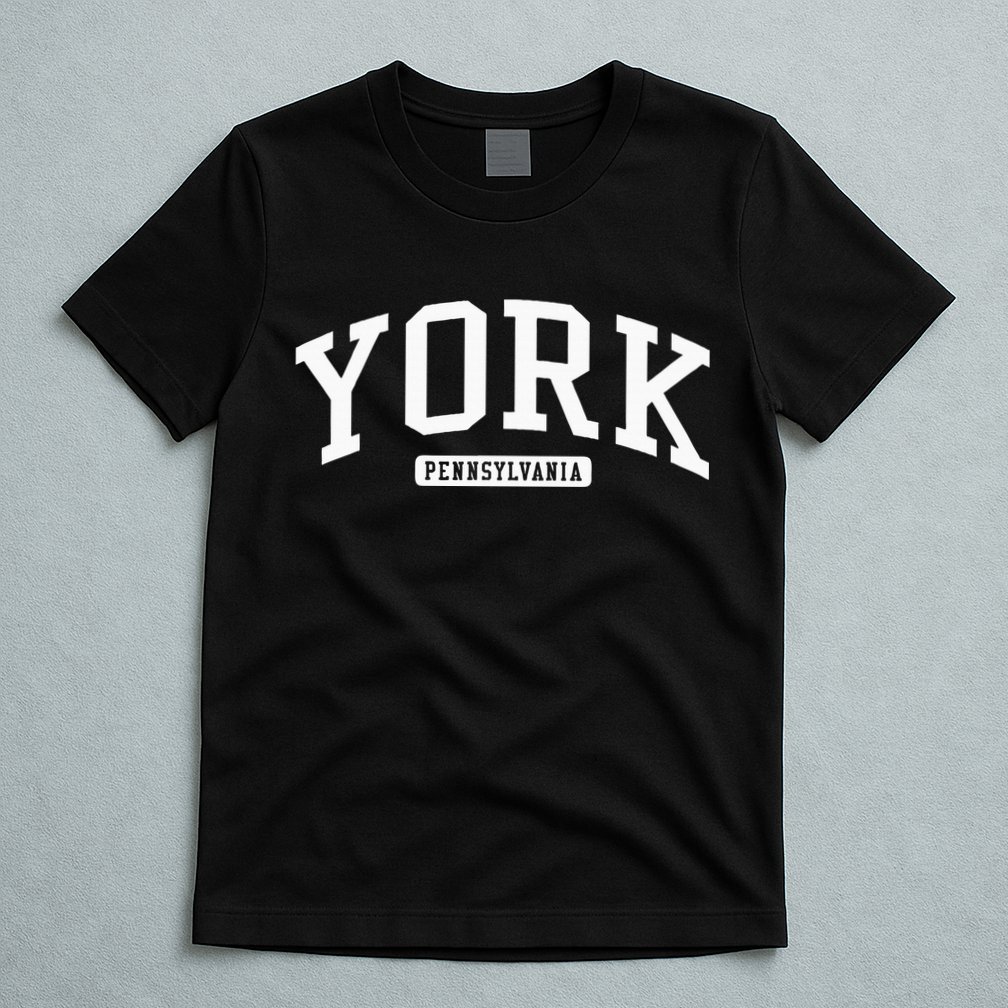York Pennsylvania Pa College University Style T-Shirt