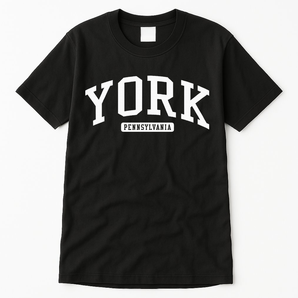 York Pennsylvania Pa College University Style Tall T-Shirt