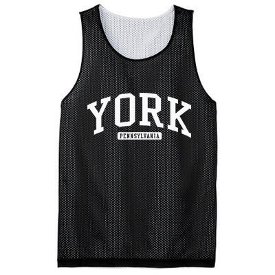 York Pennsylvania Pa College University Style Mesh Reversible Basketball Jersey Tank