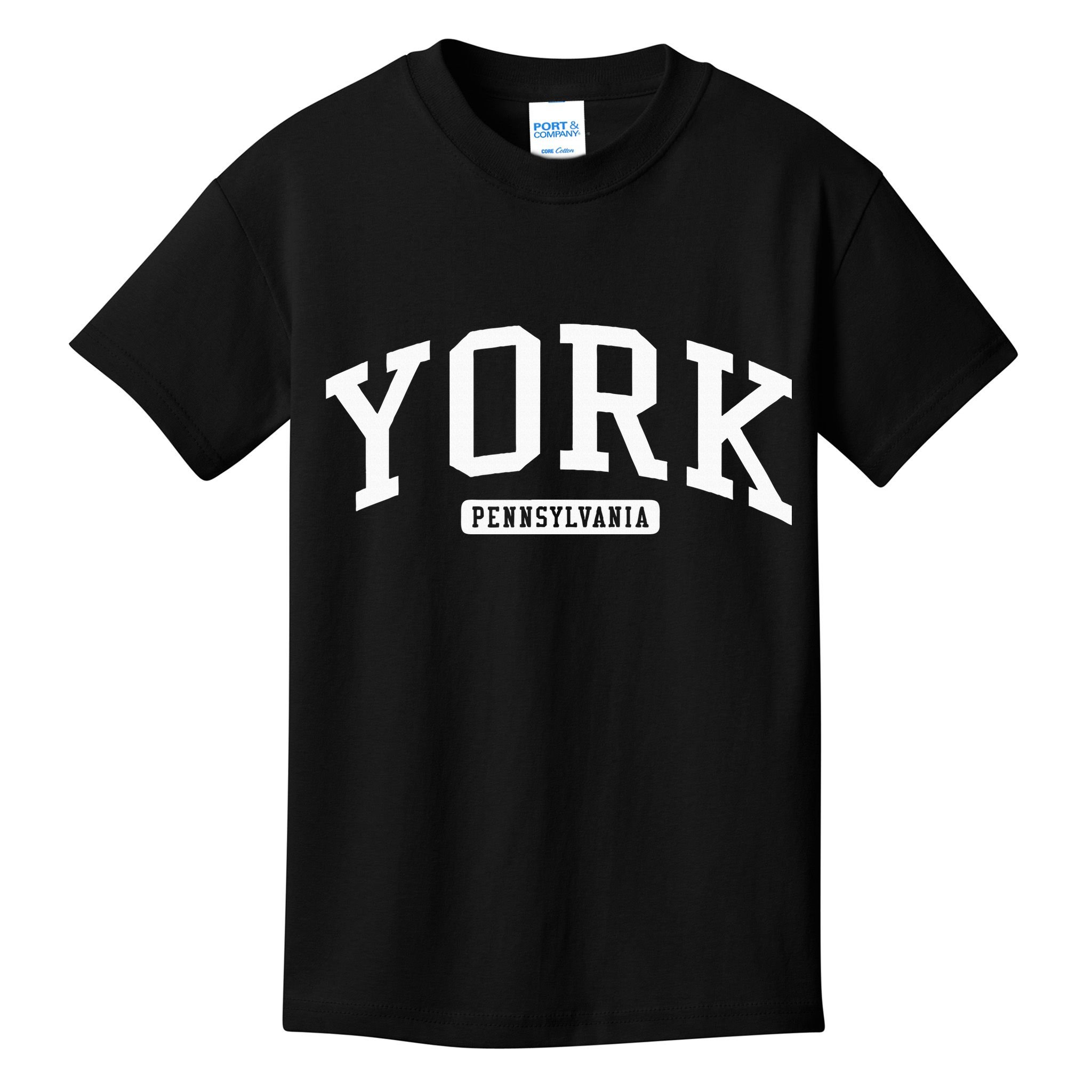 York Pennsylvania Pa College University Style Kids T-Shirt