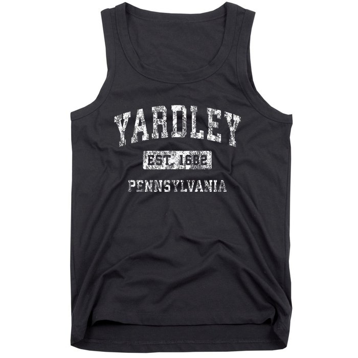 Yardley Pennsylvania Pa Vintage Established Sports Tank Top