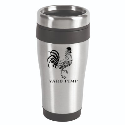 Yard Pimp Rooster King Of The Barnyard 16oz Travel Tumbler