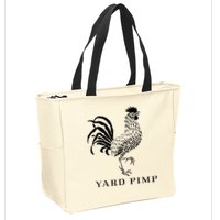 Yard Pimp Rooster King Of The Barnyard Zip Tote Bag