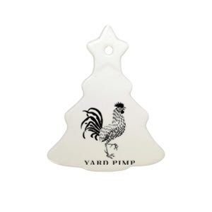 Yard Pimp Rooster King Of The Barnyard Ceramic Tree Ornament