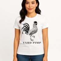 Yard Pimp Rooster King Of The Barnyard Womens T-Shirt