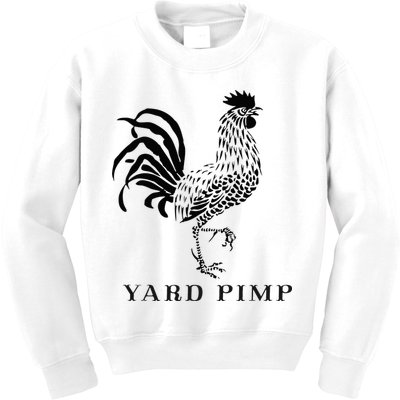 Yard Pimp Rooster King Of The Barnyard Kids Sweatshirt