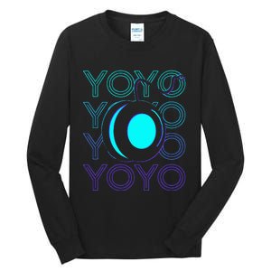 Yoyo Player Retro Tall Long Sleeve T-Shirt