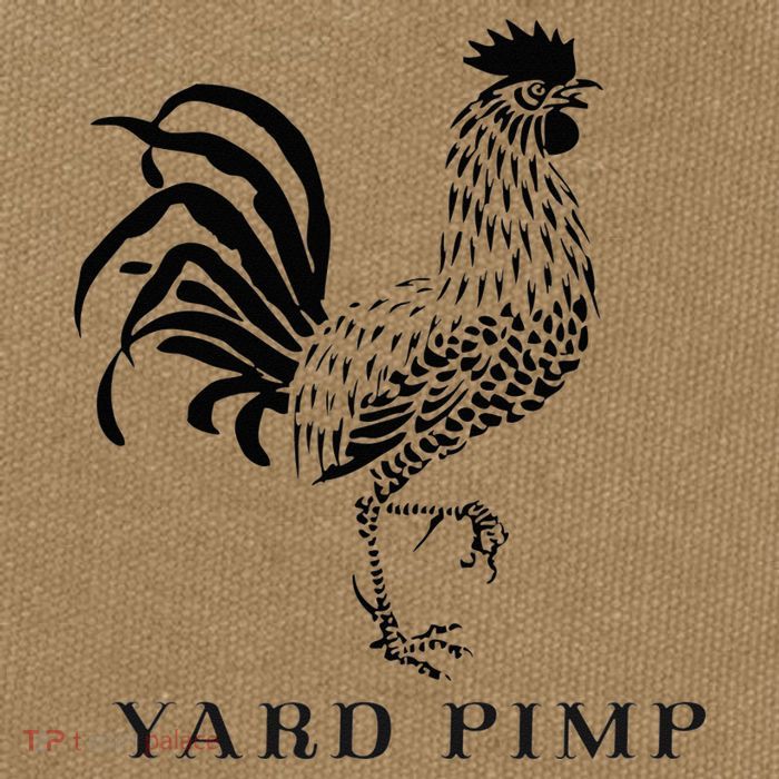Yard Pimp Rooster King of the Barnyard Cotton Canvas Backpack