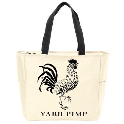 Yard Pimp Rooster King of the Barnyard Zip Tote Bag