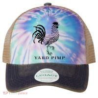 Yard Pimp Rooster King of the Barnyard Legacy Tie Dye Trucker Hat