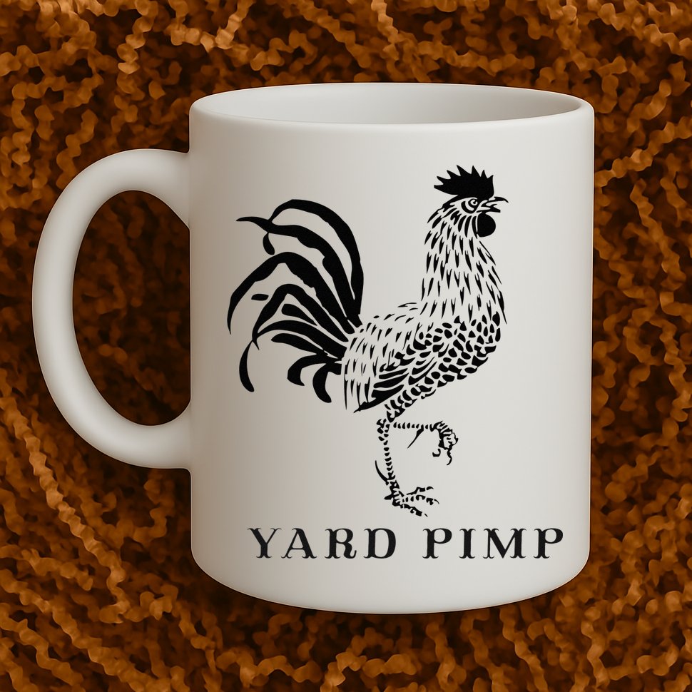 Yard Pimp Rooster King of the Barnyard Mug