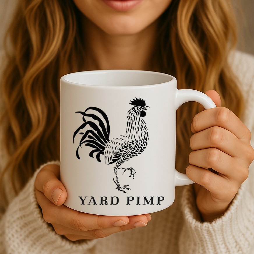 Yard Pimp Rooster King of the Barnyard Mug