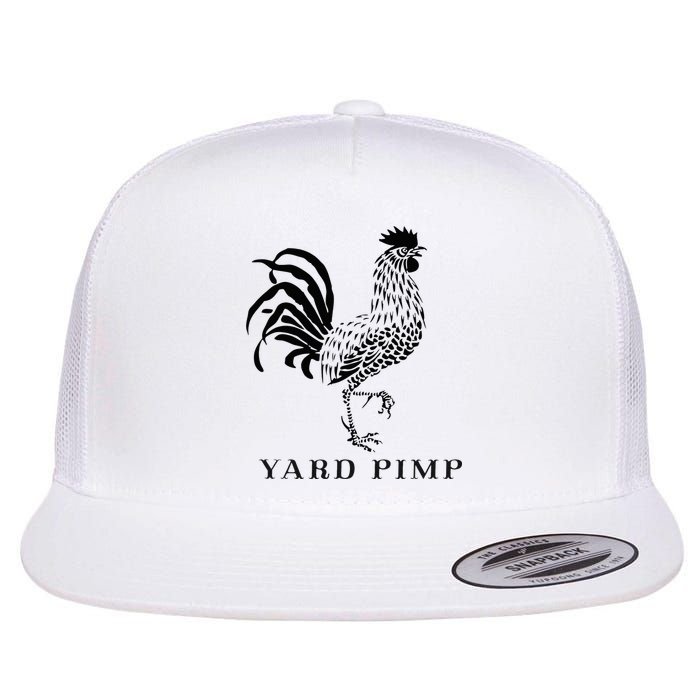 Yard Pimp Rooster King of the Barnyard Flat Bill Trucker Hat