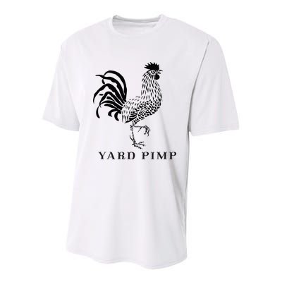 Yard Pimp Rooster King of the Barnyard Youth Performance Sprint T-Shirt