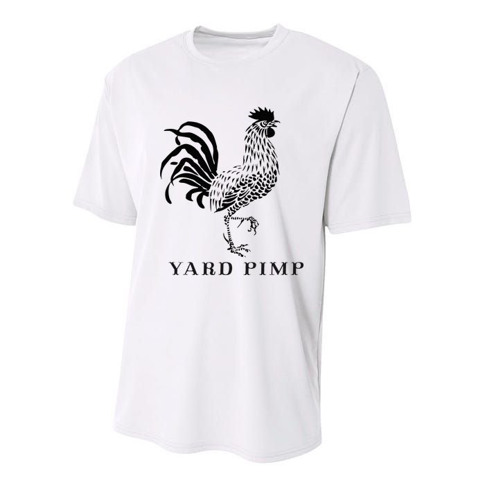 Yard Pimp Rooster King of the Barnyard Youth Performance Sprint T-Shirt