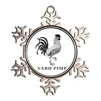 Yard Pimp Rooster King of the Barnyard Metallic Star Ornament