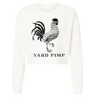 Yard Pimp Rooster King of the Barnyard Cropped Pullover Crew