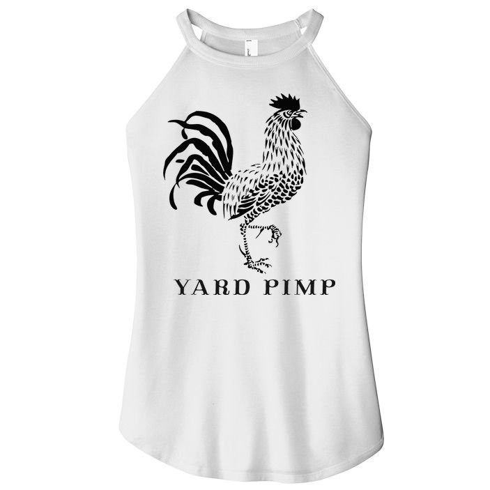 Yard Pimp Rooster King of the Barnyard Women's Perfect Tri Rocker Tank