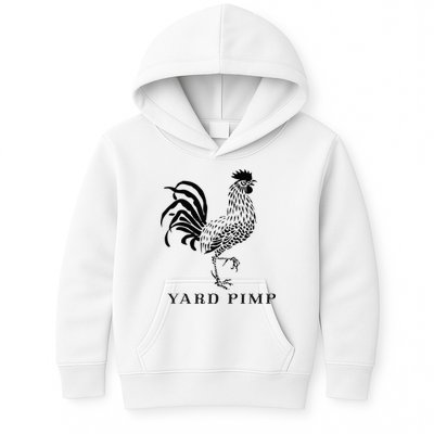 Yard Pimp Rooster King of the Barnyard Kids Hoodie