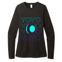 Yoyo Player Retro Womens CVC Long Sleeve Shirt