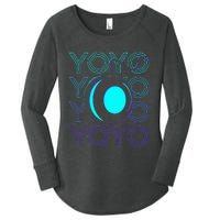 Yoyo Player Retro Women's Perfect Tri Tunic Long Sleeve Shirt