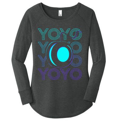 Yoyo Player Retro Women's Perfect Tri Tunic Long Sleeve Shirt