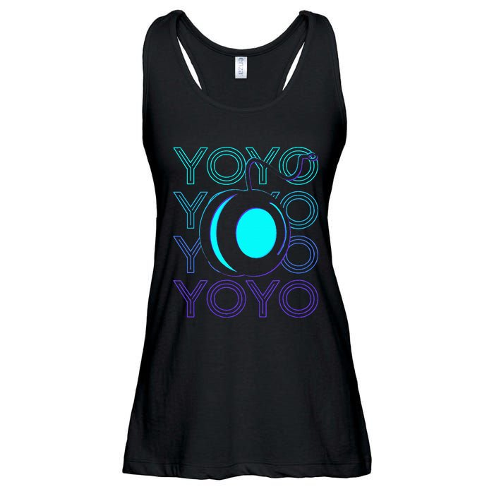 Yoyo Player Retro Ladies Essential Flowy Tank