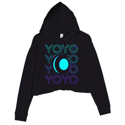 Yoyo Player Retro Crop Fleece Hoodie