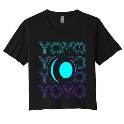 Yoyo Player Retro Women's Crop Top Tee