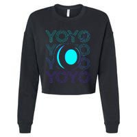 Yoyo Player Retro Cropped Pullover Crew