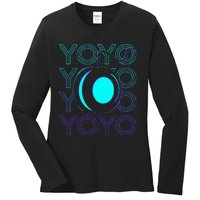 Yoyo Player Retro Ladies Long Sleeve Shirt